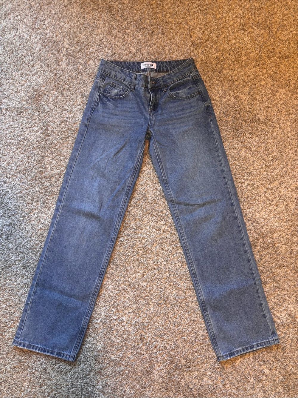 RSQ Vintage-Inspired Blue Straight Leg Jeans